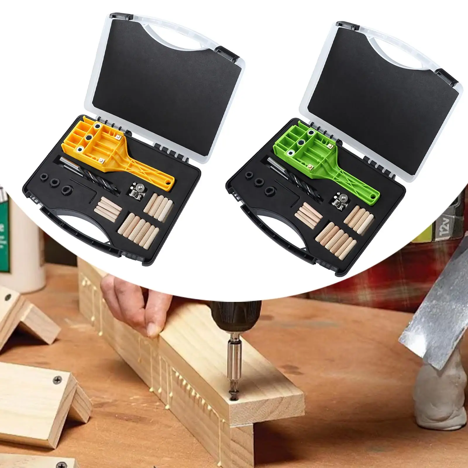 

6 8 10 mm Woodworking Dowel Jig Multifunctional Self Centering Punch Locator