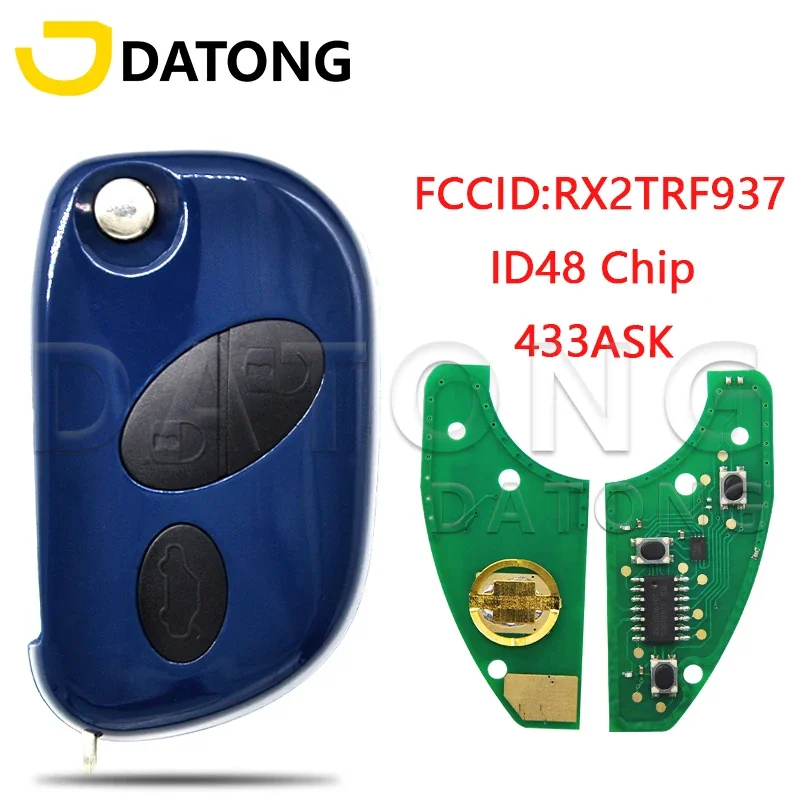 

Datong World Car Key For Maserati Quattroporte Gran Turismo ID48Chip 433ASK RX2TRF937 Replacement Floding Remote Control