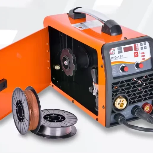 DC Inverter Electric Small Portable CO2 Gas and Gasless (no Gas) Mig Mma Welder Mig Welding Machine MIG-160