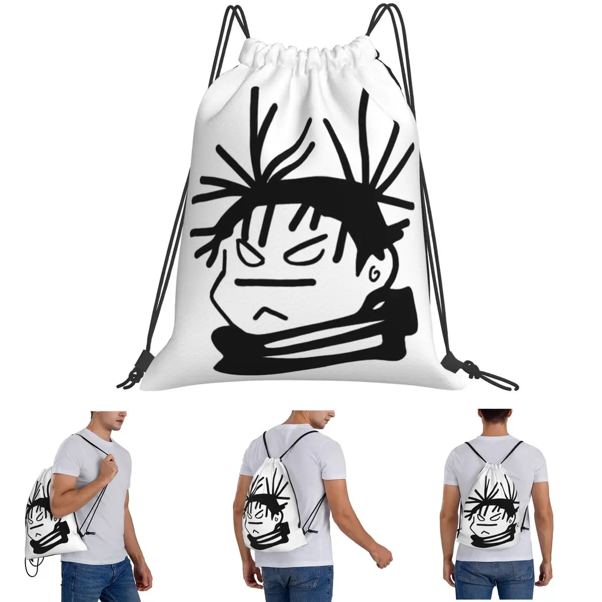 

Choso JJK Anime Jujutsu Kaisen Backpacks Casual Drawstring Bags Shoes Bag Book Bags for Man Woman School