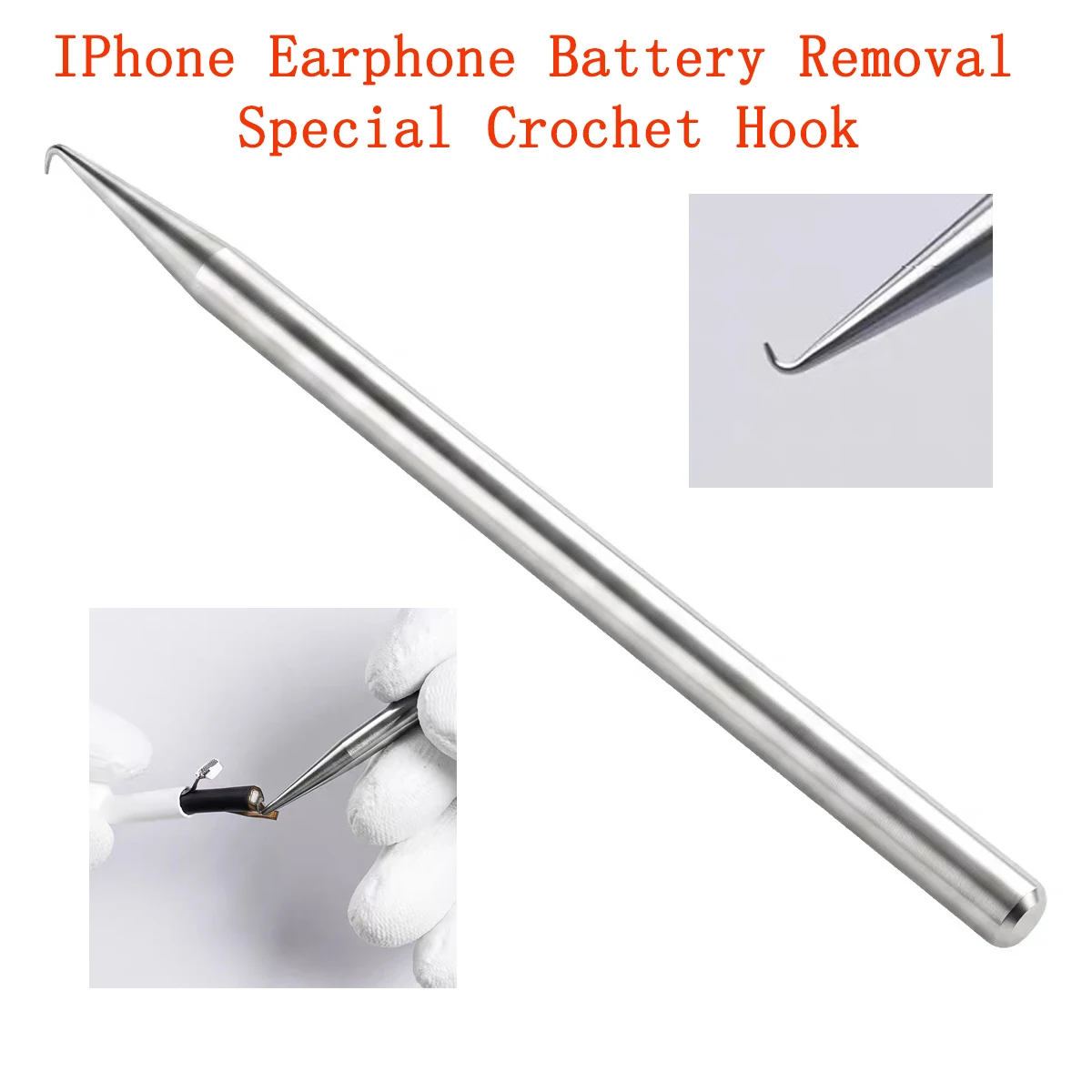 AirPods 1-2 Earphone Battery Removal Hook Safe and Quick Removal Battery High Strength Resistance To Deformation Improving Work