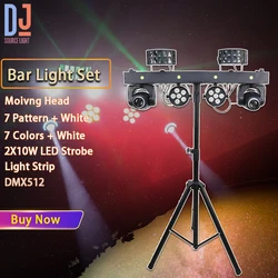 Latest 2X30W LED Spot Moving Head Light RG Laser 2X10W Butterfly Lights DMX512 For DJ Disco Party Club Xmas Stage Effect Lamp