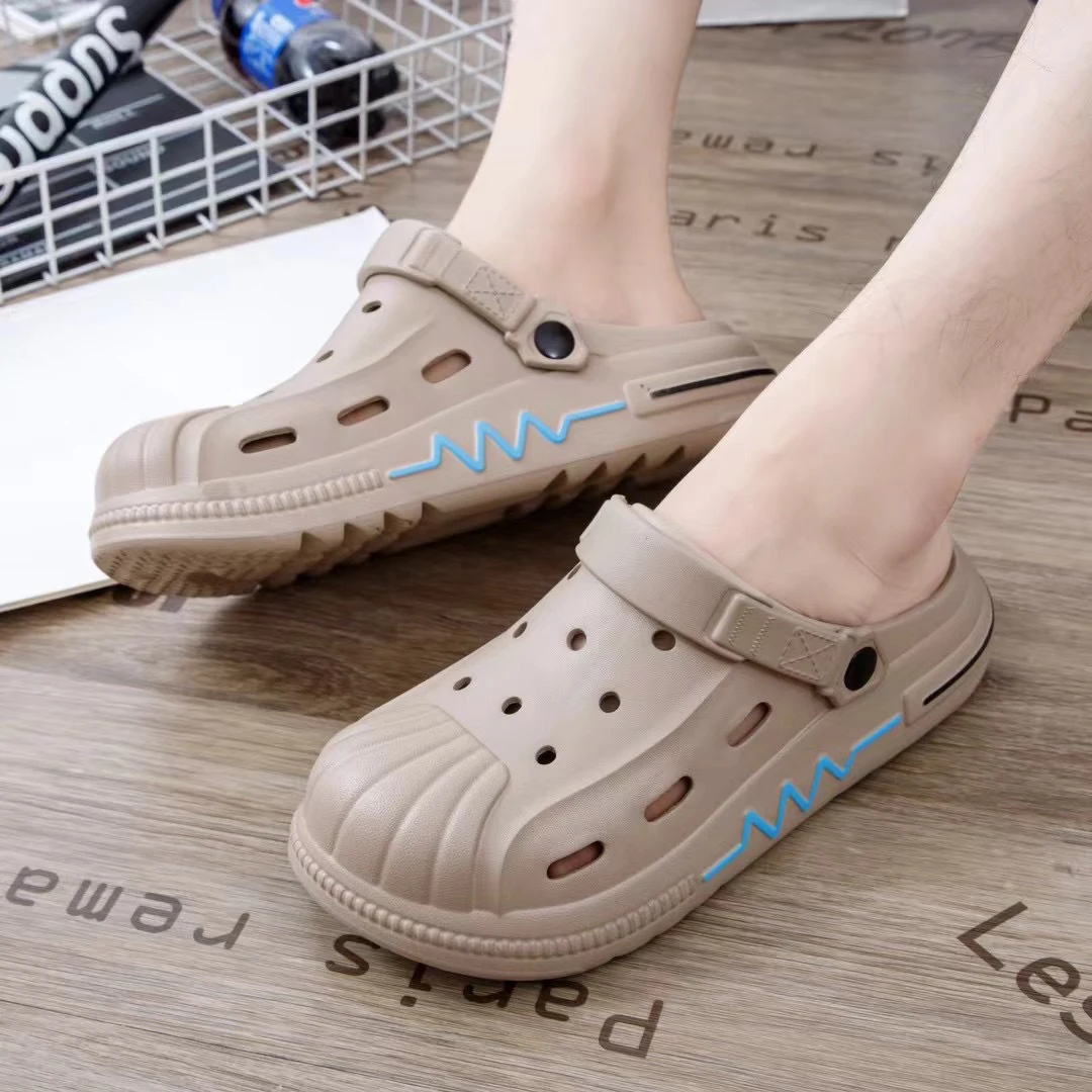 

Clogs for Men Summer Men‘s Garden Shoes EVA Sandals Fashion Casual Beach Shoes Non-slip Soft Soled Outdoor Sport slippers