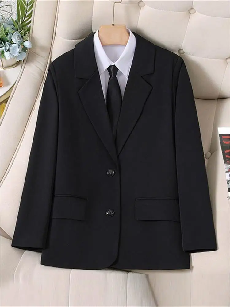 Ele Bla Anzug Jaet für Frauen Professionelles Interview Frühling Herbst Student Defense Arbeitskleidung ort Sle Long Sve