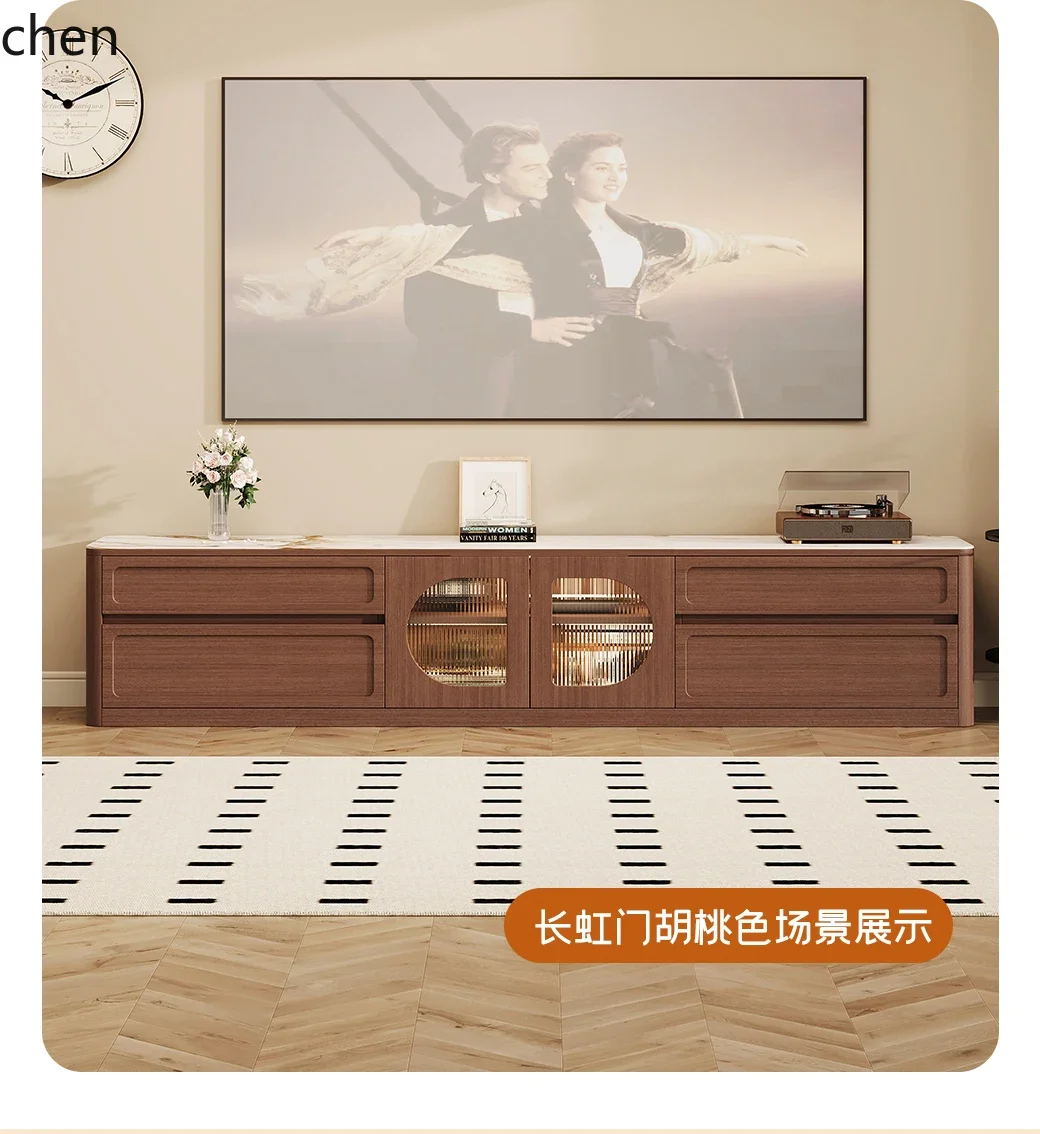 medieval TV cabinet living room home new TV small apartment floor locker advanced sense