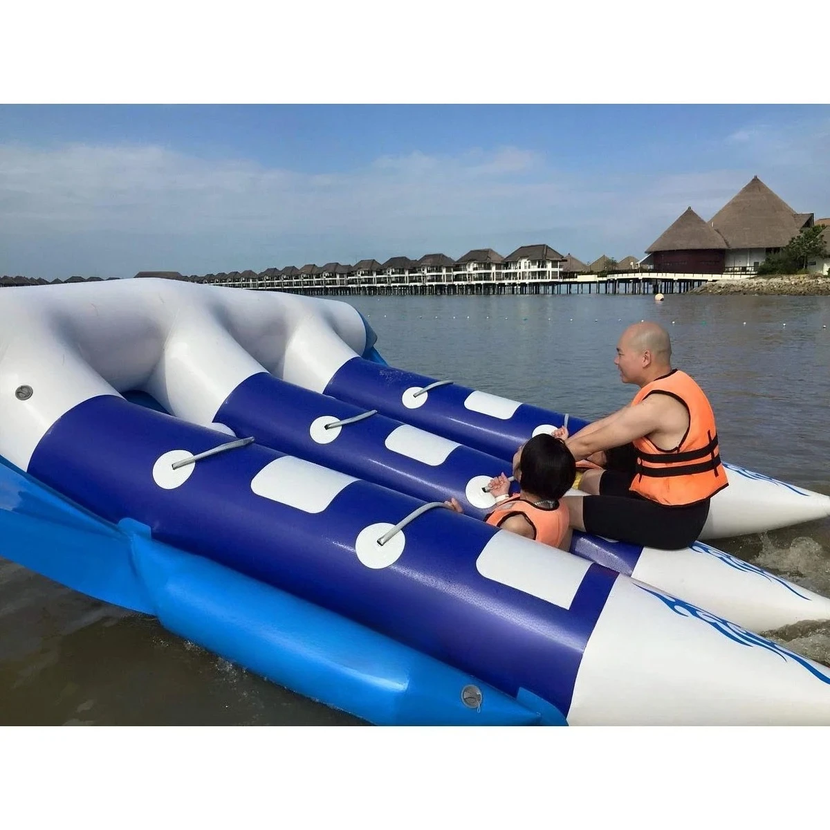 

Outdoor Entertainment Belly Boat for Adults Sea Sports Game Inflatable Water Banana Boat Flying Fish Towable for Sale