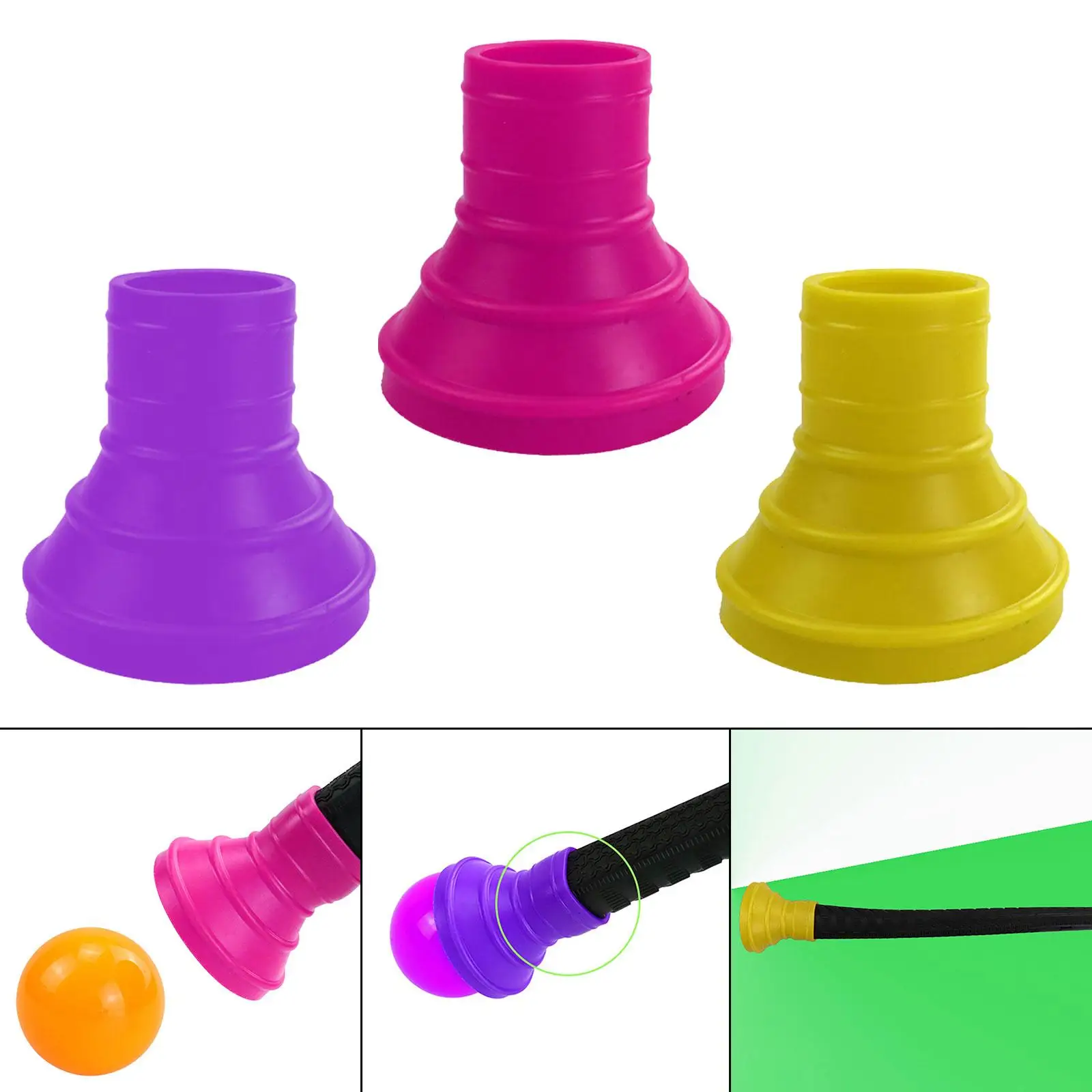 Golf Ball Retriever Park Golf Ball Pick up for Putter Pick up Clamp Suction Cup Grabber Golf Ball Picker Upper Golf Accessory