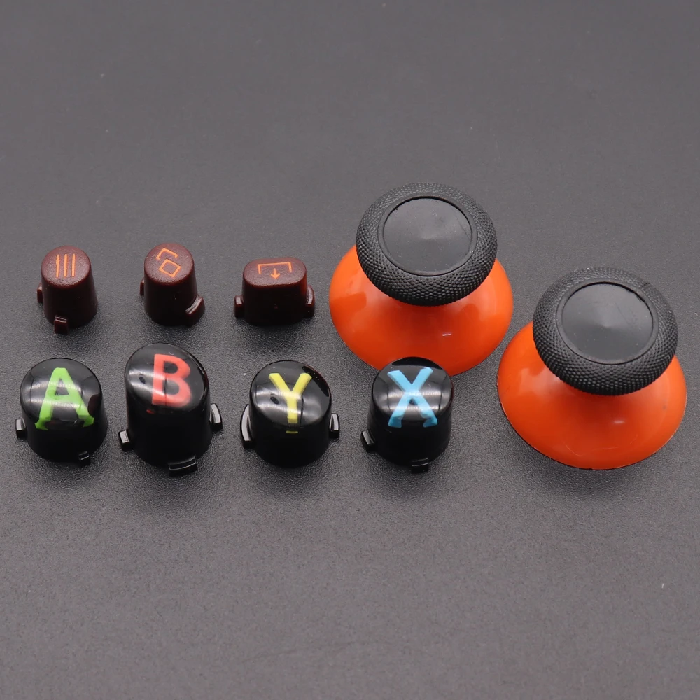 For XBox Series X S Core Controller Thumbsticks Caps ABXY View Menu Share Buttons Mod Kit Replacement Gamepad Repair Parts