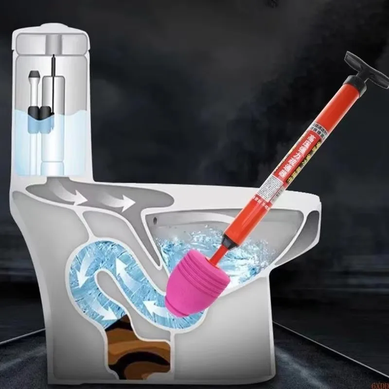 High Pressure Toilet Unblock One Shot Toilet Pipe Plunger Silicone Quickly Unblock Household Toilet Sewer Dredging Plunger