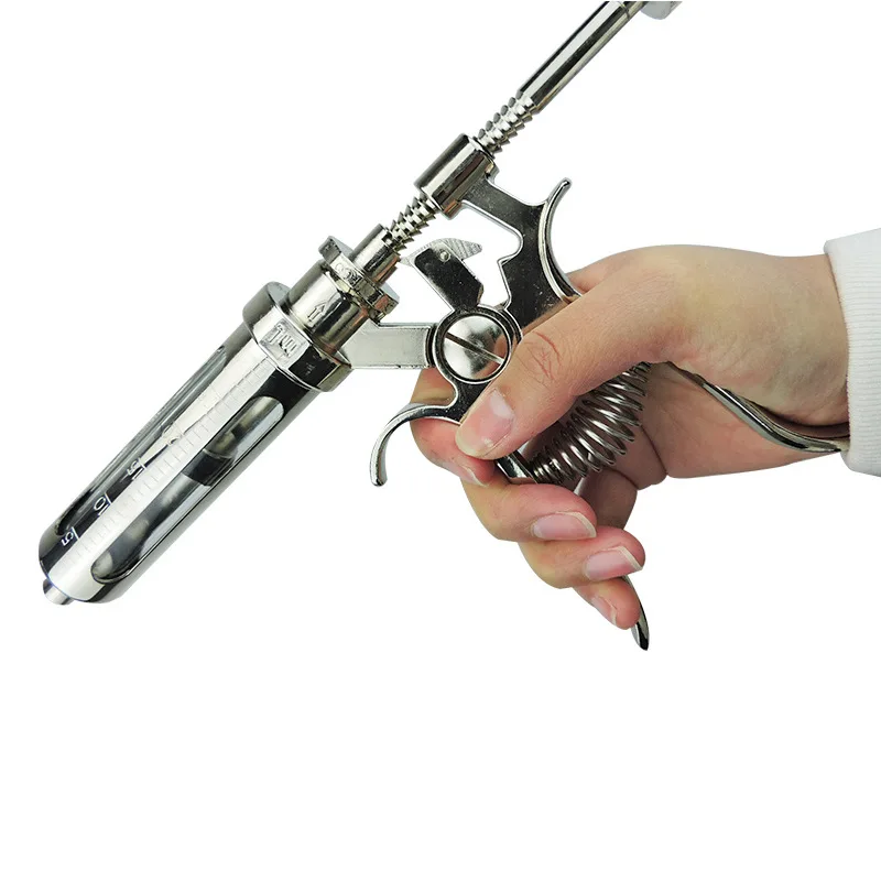 10/20/30/50Ml Continuous Syringe Adjustable Vaccine Injection for Livestock Pig Cattle Sheep Chicken Semi-automatic syringe