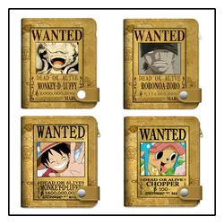 Canvas One Piece Wallet Action Figure Luffy Skull Design Pu Canvas Men's Short Wallet Coin in Wallet Friend's Birthday Present