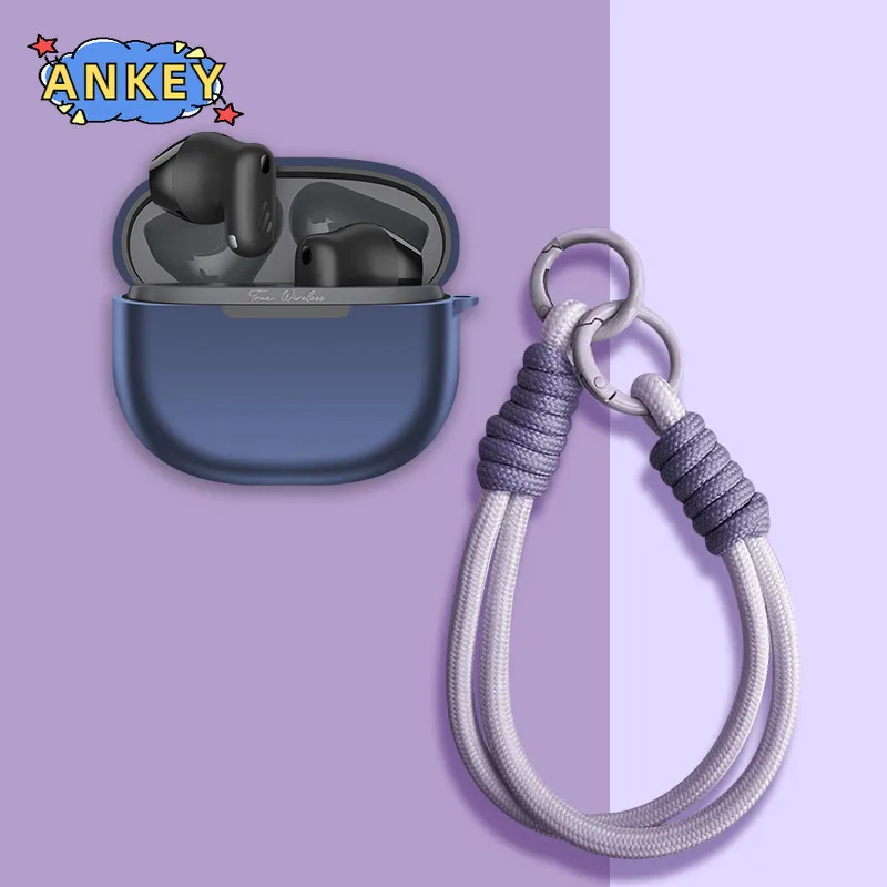 حافظة لهاتف Edifier TWS B9 غطاء حماية ناعم من السيليكون مع سلسلة مفاتيح قصيرة