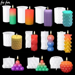 For Fun Multi-Style Geometric Bubble Ball Silicone Candle Mold Spherical Crystal Epoxy Resin Soap Gypsum Chocolate Mould Decor