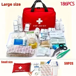 59/186/245PCS Deluxe First Aid Kit With Portable Bag - Ideal For Hunting, Hiking & Camping Emergencies,Outdoor First Aid Kit