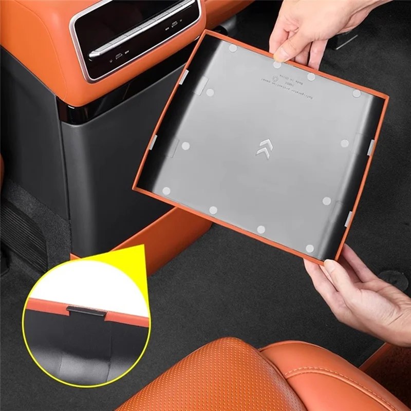 ل Li Lixiang L9 2022-2024 ثلاجة السيارة الخلفية المضادة للركلة غطاء المضادة للخدش لوحة الثلاجة ملصق استبدال أجزاء