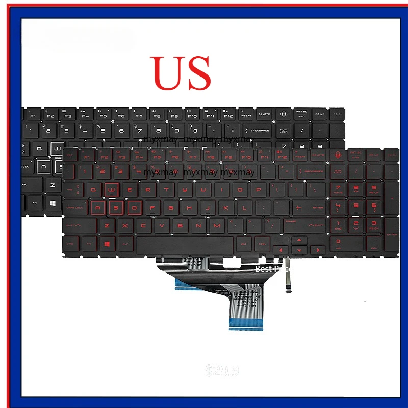 

New Original Laptop Keyboard For HP OMEN 4 5 Pro 15-DC 15-DH TPN-Q211 TPN-C143