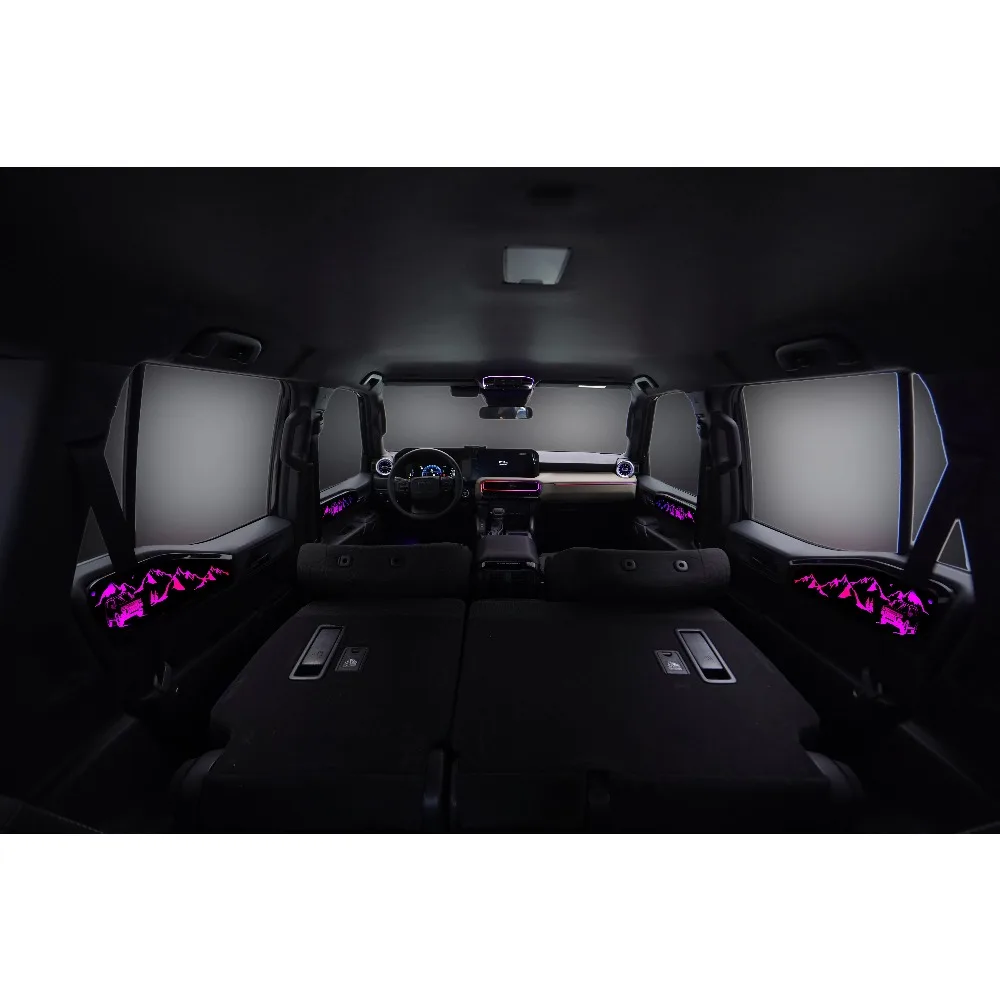 

Обновление 256 цветов Symphony светодиодное освещение салона автомобиля для Toyota Land Cruiser Prado J250 2023-2025, аксессуары для полос
