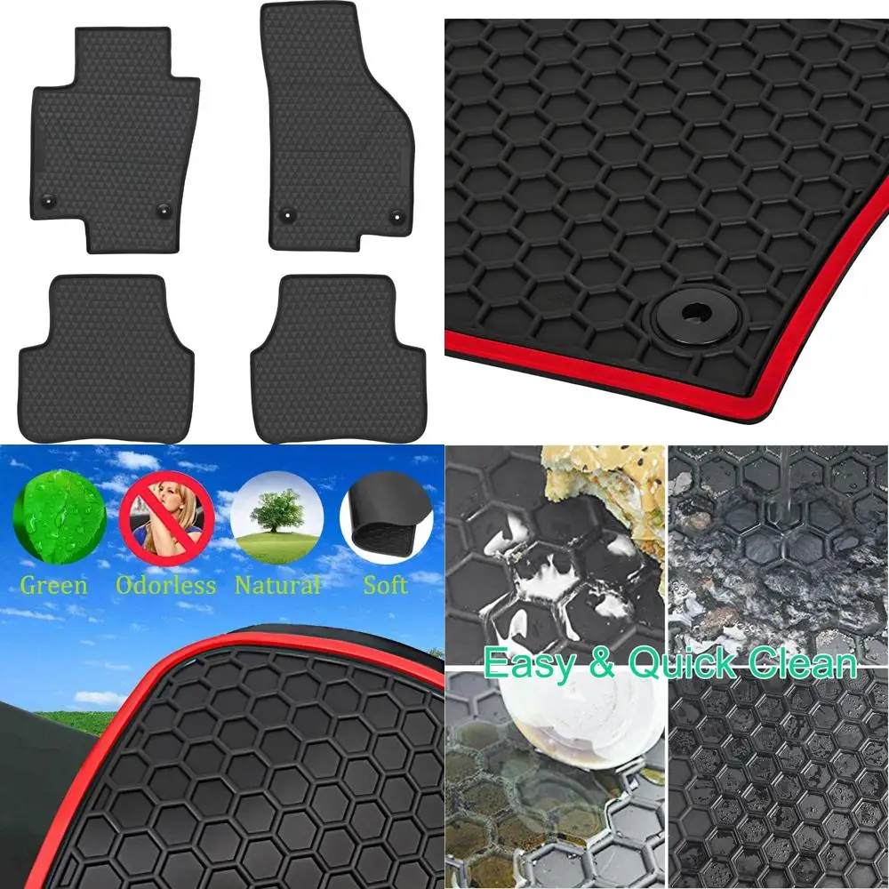 

Автомобильные коврики на заказ для Volkswagen VW CC 2009-2017, черные резиновые автомобильные коврики, защита от атмосферных воздействий, без запаха