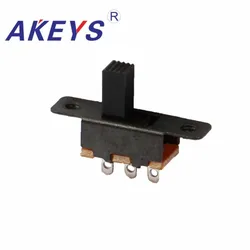 10PCS SS-12F16 1P2T G4/G6 Single pole double throw slide switch 3 pin verticle type handle heights