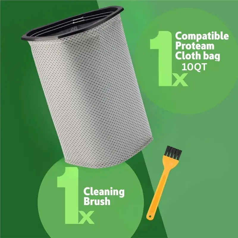 لأكياس مكنسة بروتيام 10 كيو تي أكياس مكنسة كهربائية للمكنسة الكهربائية على ظهره فلتر القماش لأكياس مكنسة الظهر