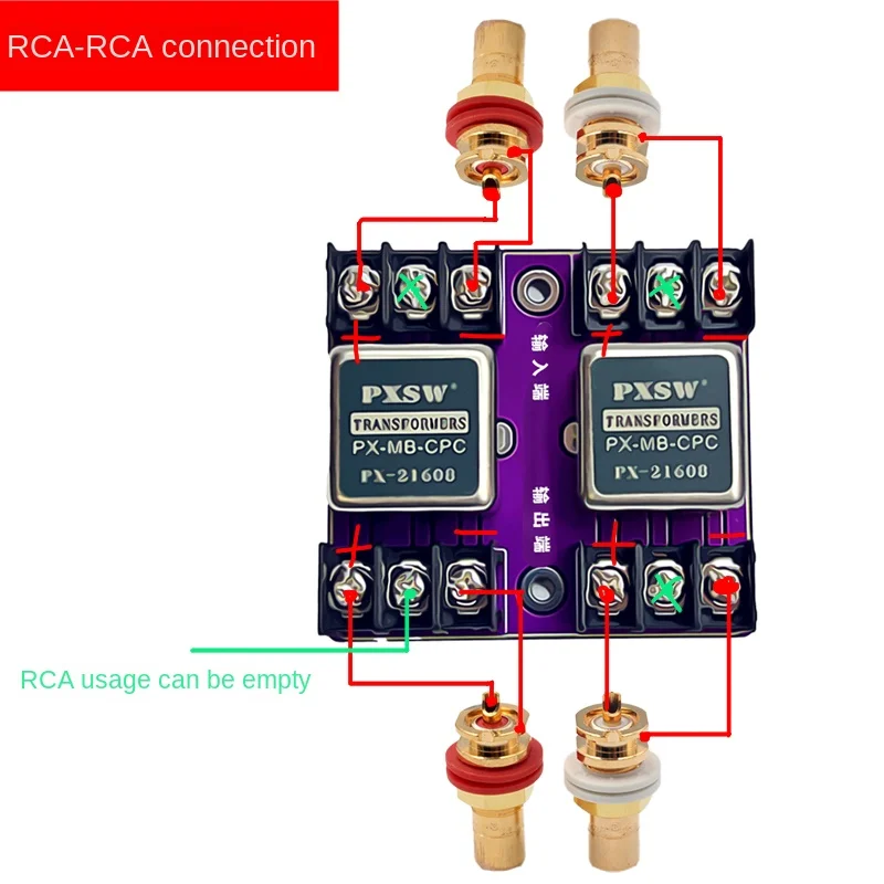 محول عزل صوتي من سبيكة بومو ، عازل تحويل متوازن وغير متوازن ، صوت حالي ،