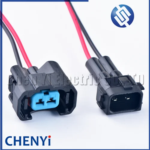 Boquilla de enchufe de inyector de combustible NH1, conector impermeable automático de 2 pines 1121700222 AB001 6189-0553 para Honda Accord Odyssey CRV Feidu Civic