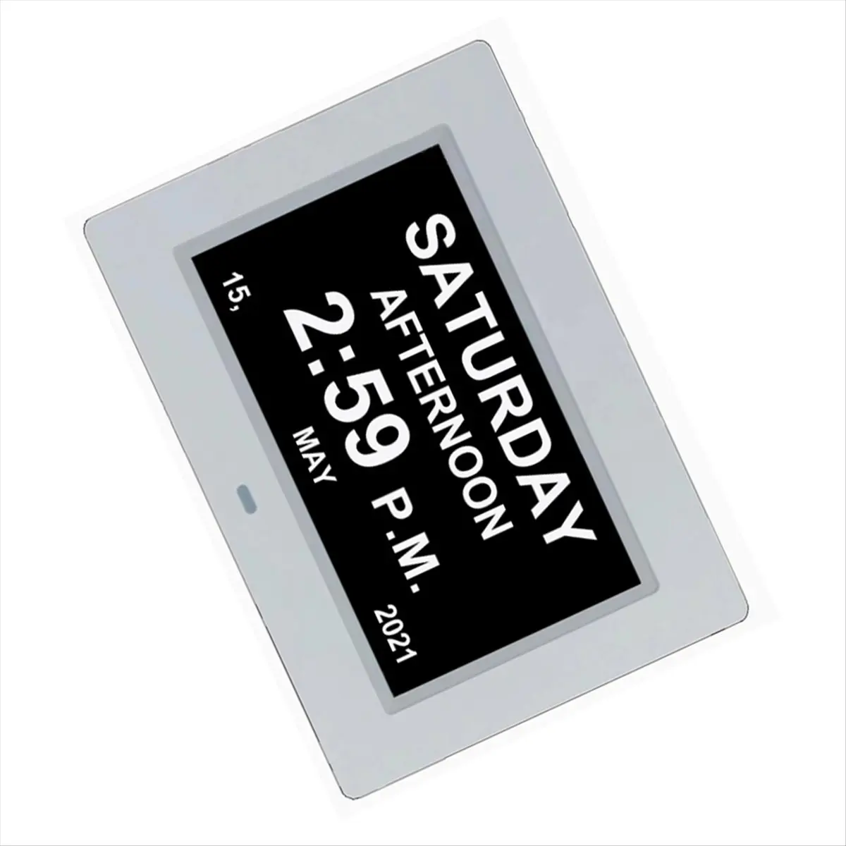 7 Inch Digital Calendar Alarm Clock Photo Frame Media Player,Large Dementia Alzheimers Clock