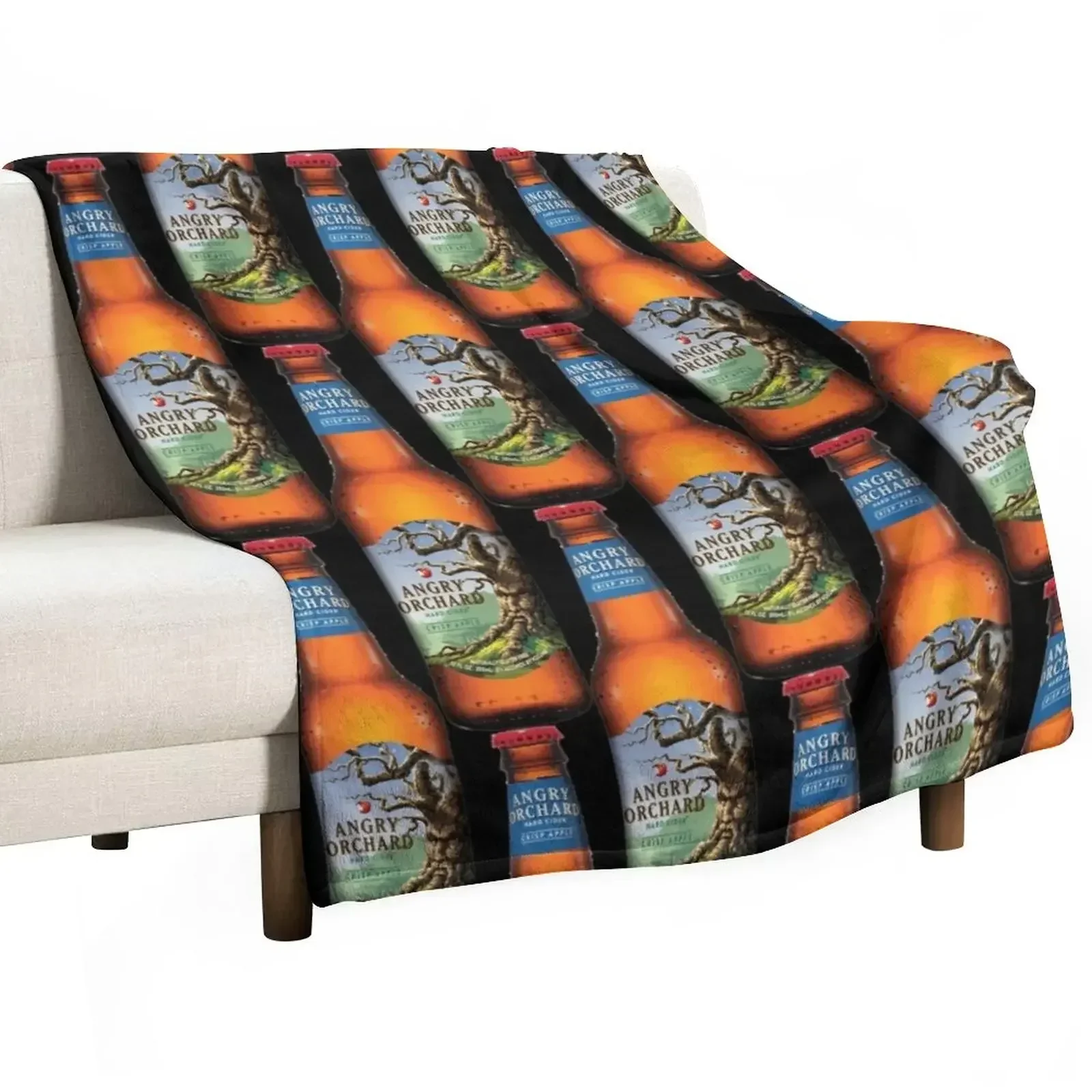 Angry Orchard - Hard Cider - Crisp Apple Throw Blanket Bed covers for winter decorative Blankets