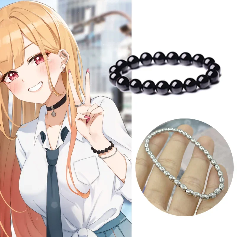 Anime Marin Kitagawa Earrings Necklace Cosplay Accessories Nail Art Ears Bracelet Rings My Dress-Up Darling Cosplay Props Gift