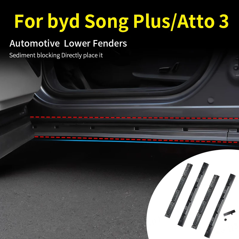 

Car Body Mud Flaps Splash Guards Seal Exterior Decoration Car Exterior For BYD Atto 3 Seal U Song Plus Dm-i Ev 2021-2025