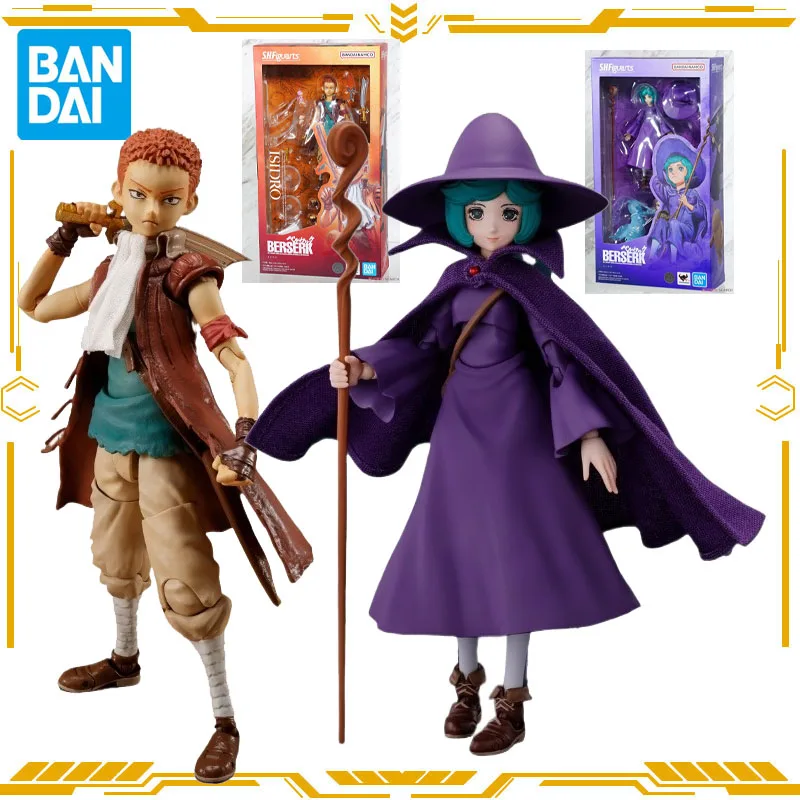 Bandai Original S.H.Figuarts Berserk Anime Figure Isidro Schierke Action Figure Toys for Boys Girls Gift Collectible Ornaments