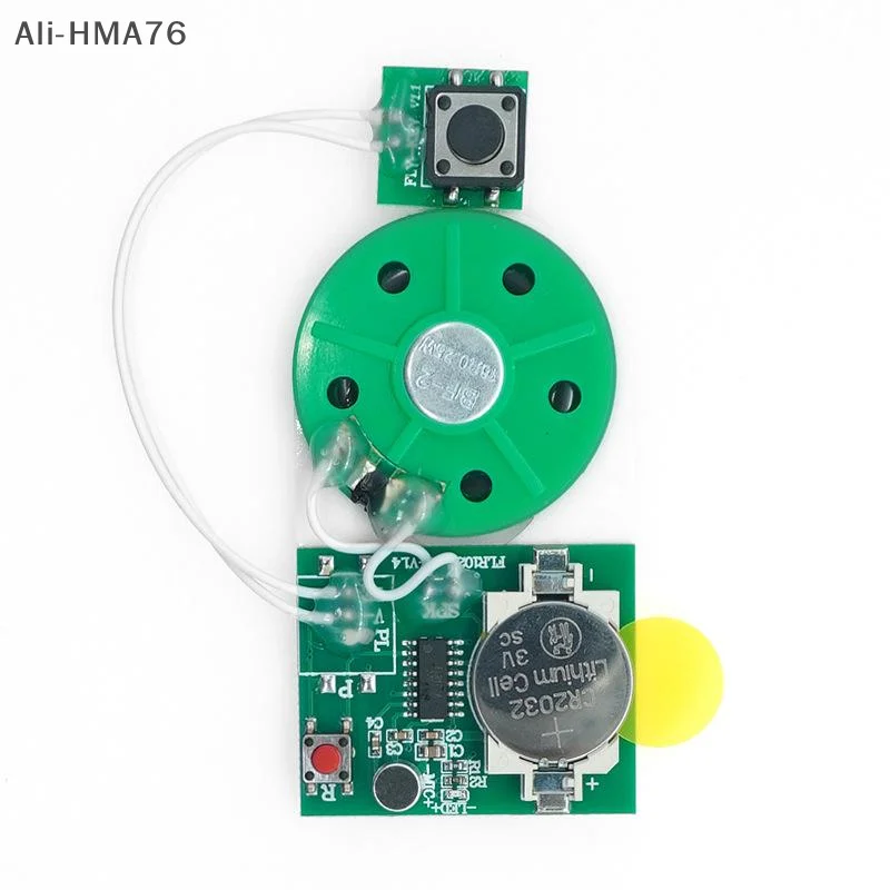 1Pc 25 Seconden Opnamemodule Knopbediening Compact Met Dubbelzijdige Plakband Opneembare Geluid Chip PCB