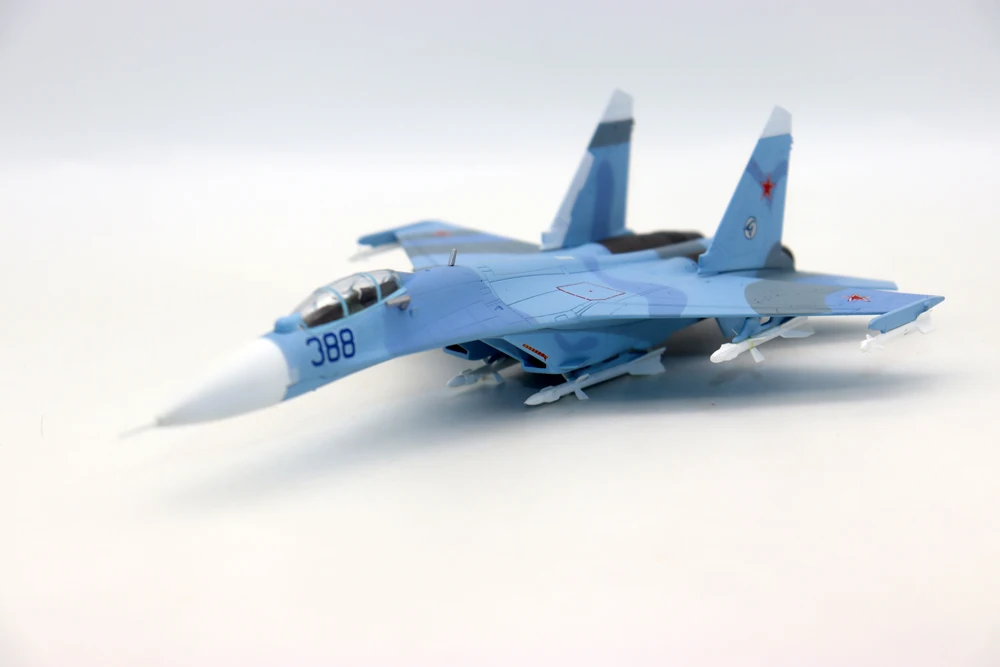 New 1/100 Scale Su-27P Flanker CCCP PVO Sukhoi Air 1989 Fighter Aircraft Diecast alloy simulation model for colletion