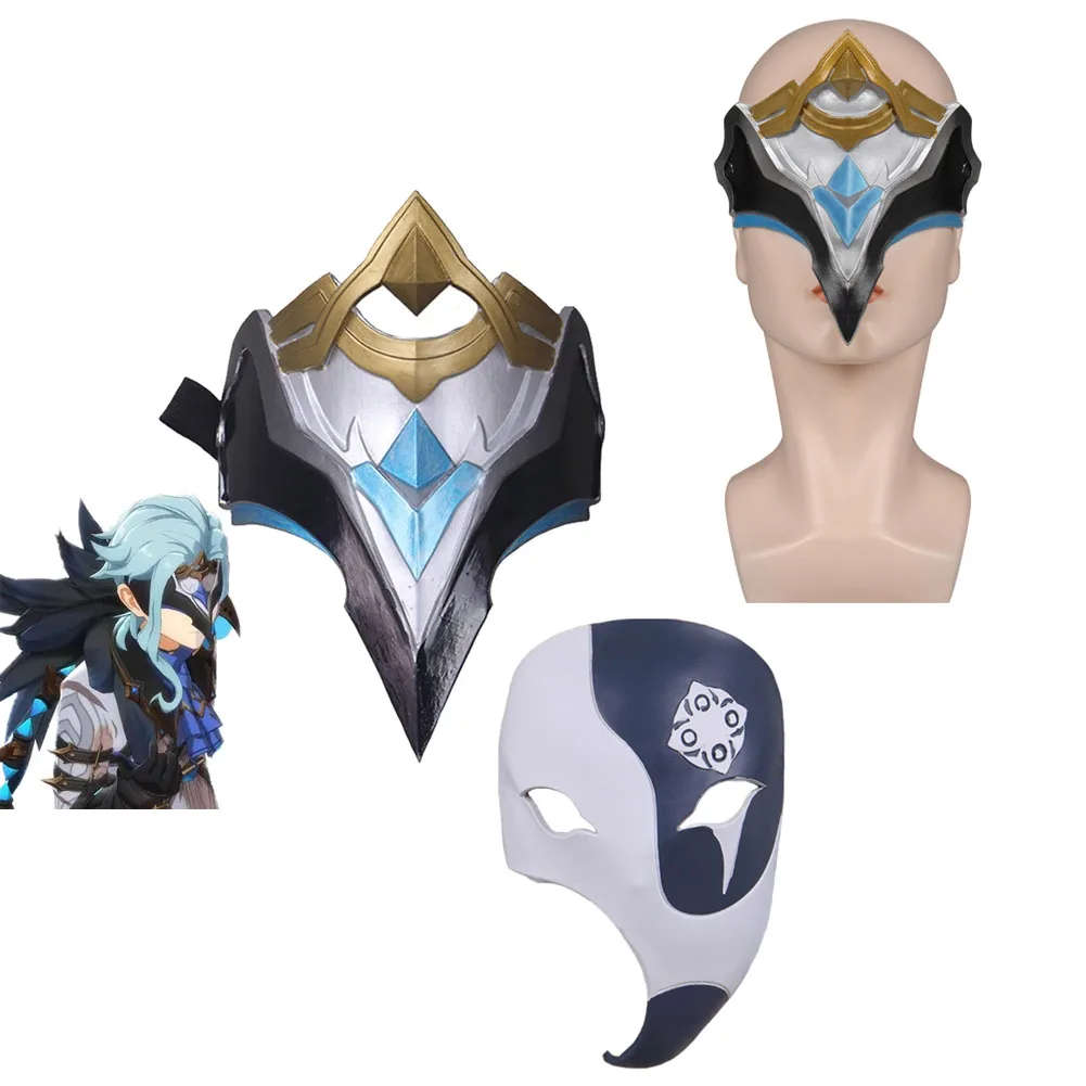 Disfraz de Genshin Impact The Doctor II Dottore para hombre, máscara de Cosplay, accesorio de juego de rol para Halloween