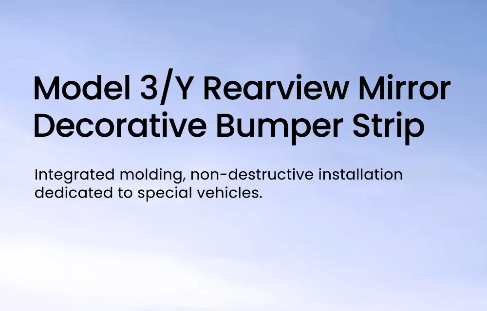 YZ Rückspiegel-Antikollisions-Zierleiste für Tesla Model 3 Highland / Model Y Juniper 2020-2025 Kratzschutz-Aufkleber-Abdeckung – Detail 1