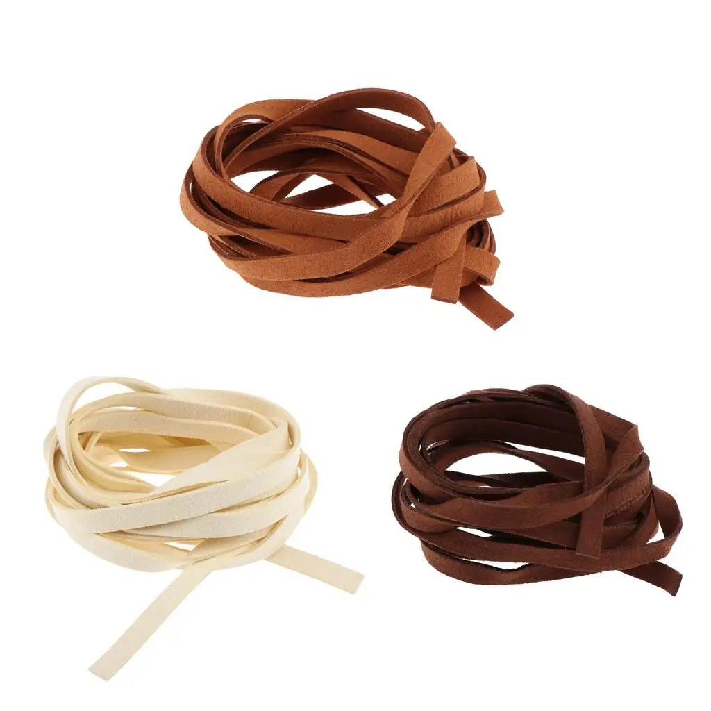 3.3yd Soft Faux Leather Suede Cord Thread Decorations DIY Jewelry Making Craft