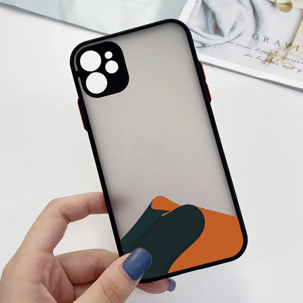 New Trend Snow Mountain Volcano Phone Case For iPhone 16 15 14 11 12 13 Pro Max Mini X XR XS 7 8 Plus SE 16Pro Translucent Cover