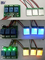 three ways touch relay board 12V 24V 3 channels normal open normal close touch relay module