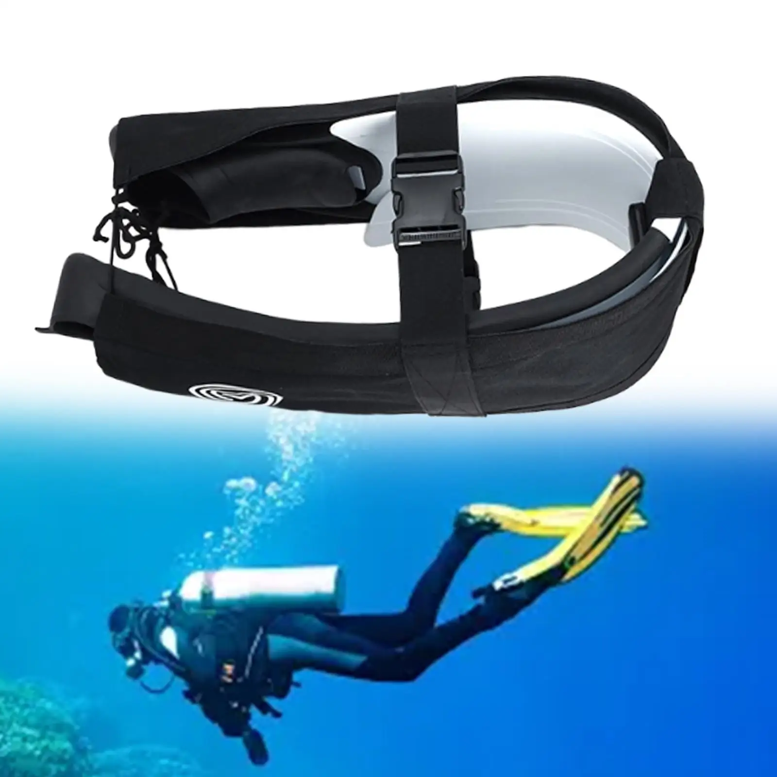 Long Fins Bag Folding Bendable Scuba Gear Outdoor Equipment Nylon Holder