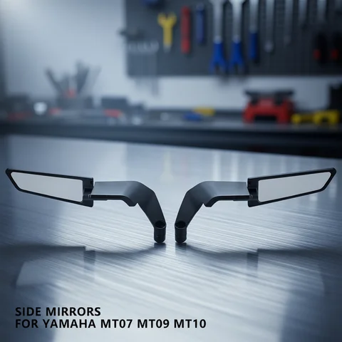 For YAMAHA MT 07 MT07 MT 09 MT09 SP MT 10 MT10 SP Motorcycle Mirrors Stealth Winglets Mirror Kits To Rotate Adjustable Mirrors
