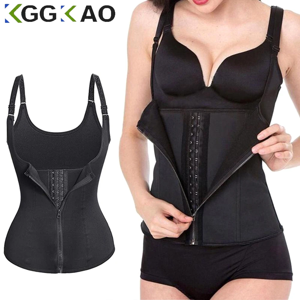 Sweat Waist Trainer Vest Slimming Corset for Weight Loss Body Shaper Sauna Suit Compression Shirt Belly Girdle Tops Shapewear