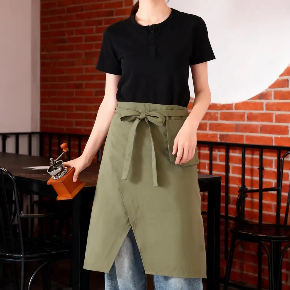 1 قطعة مريلة الشيف بالجملة نصف الجسم مطعم المطبخ العمل المئزر نصف قطع النادل الشيف نصف المئزر الأسود #3