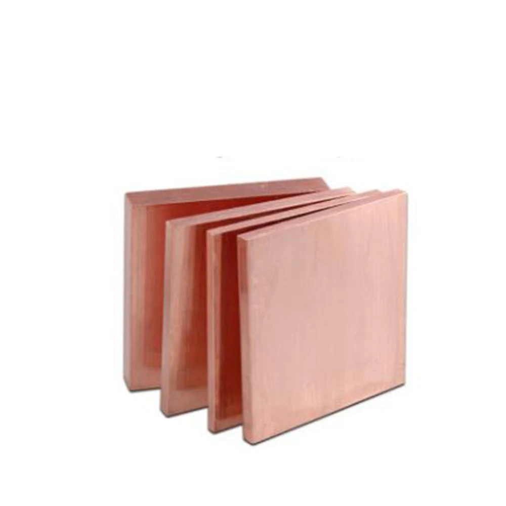 T2 Copper Plate Red Copper Plate Pure Copper Plate Copper Heat Sink Copper Plate Processing 1.0mm-6.0mm Thick 100mm Width