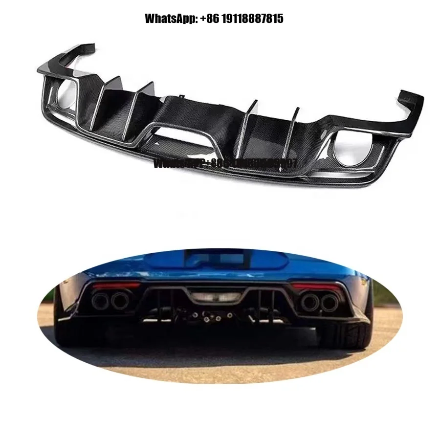 

Suitable for 15-17 Ford Mustang Modified AC Carbon Fiber Rear Lip Spoiler Body Kit for ford Mustang Rear Diffuser