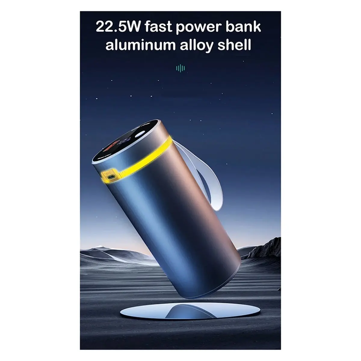 

NEW! New 22.5W Fast Charging 46950 DIY Power Bank Case Battery Storage Box Aluminium Alloy LED Display