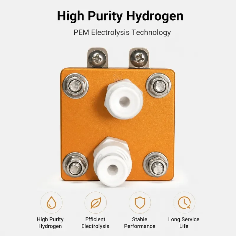 PEM Electrolytic Cell Small Flow 50-120mL Pure Hydrogen Generator High Purity H2 Production System Lab Equipment