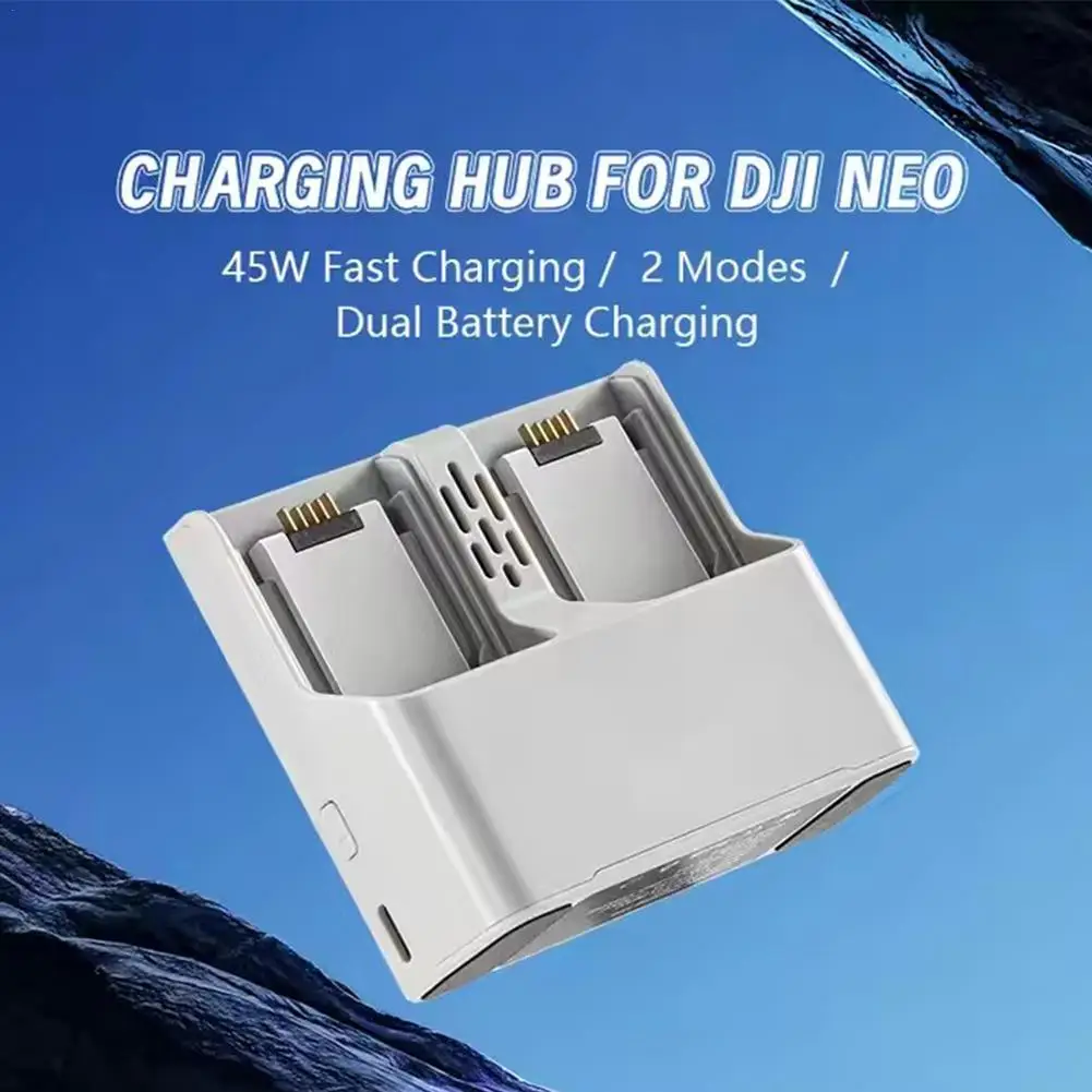 NEW For DJI Neo Drone Dual Battery Charger Charging Hub 2-Ways 45W Fast Charge Butler 2 Modes LED Display Charger Manager