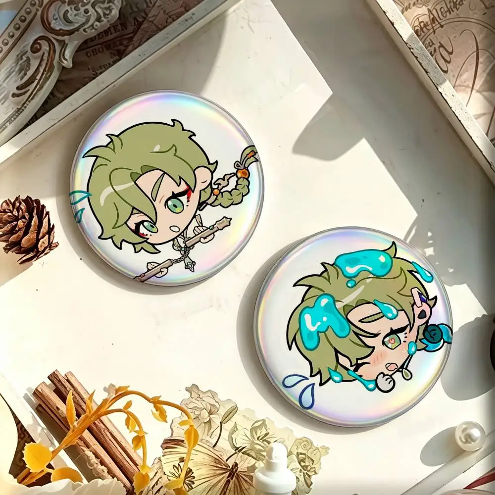 O-Olivine BL NU Carnival Cartoon Enamel Pin Tinplate Round Brooch Cosplay Nijigen Otaku Culture Badge 25mm 32mm 44mm 58mm