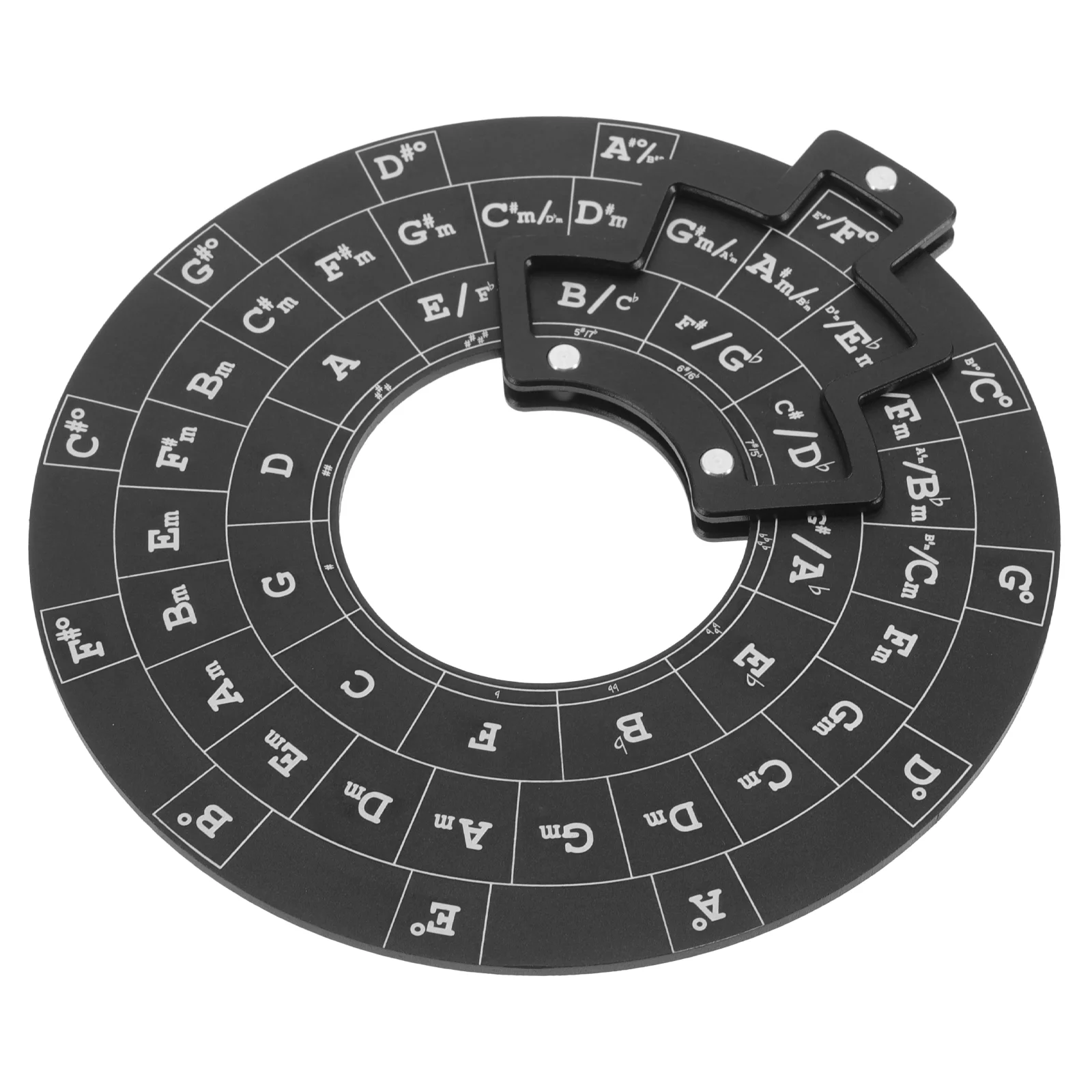 

Music Theory Learning Tools Chord Wheel for Musicians Melody Aluminum Alloy 1270X1200X060CM General Guitar Accessories Black