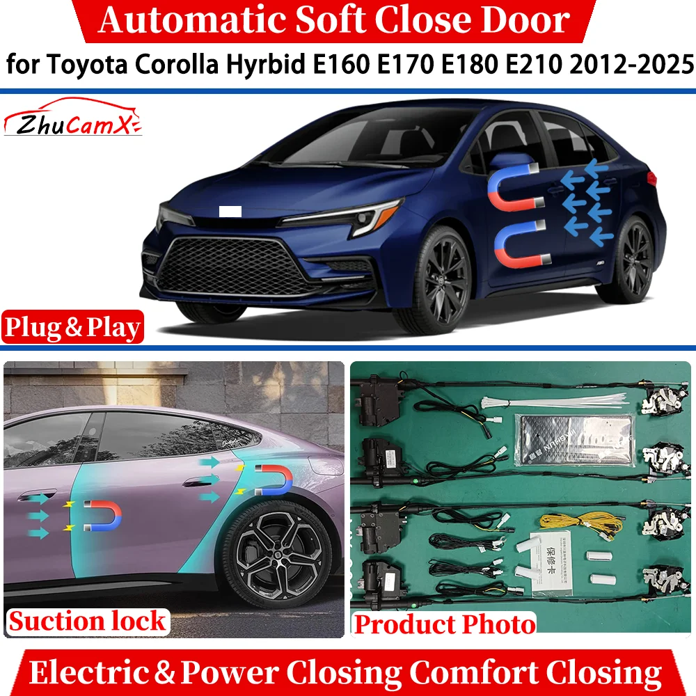 

for Toyota Corolla Hyrbid E160 E170 E180 E210 2012-2025 Automatic Soft Close Door Electric Power Comfort Closing Suction lock